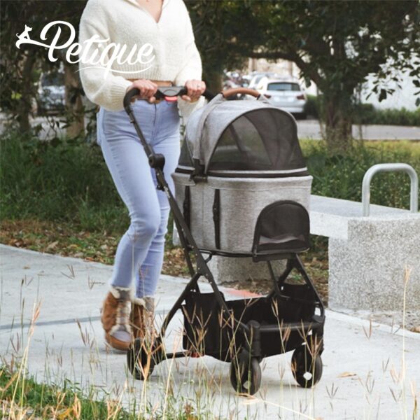 3-in-1分離式旅行寵物推車-商品首圖 Petique 百嬌客|3-in-1分離式旅行寵物推車