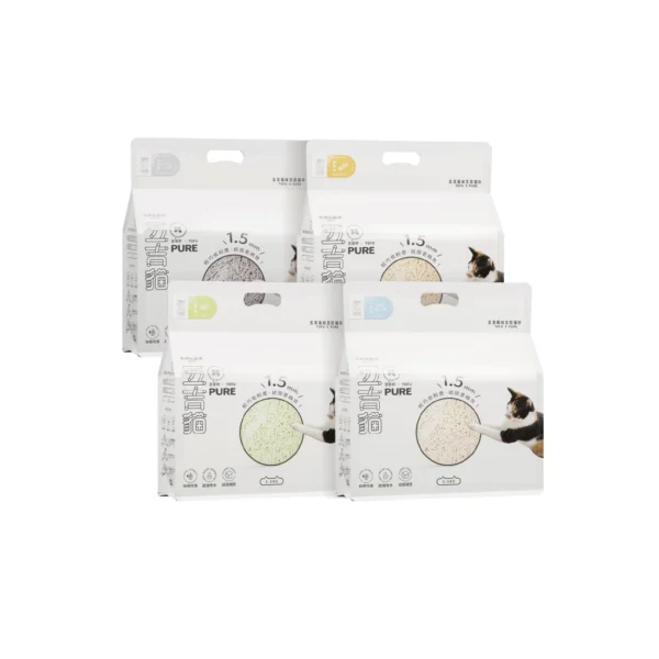 五吉貓 PURE純豆腐砂 2.5KG商品圖 毛孩站起來|五吉貓 PURE純豆腐砂 2.5KG
