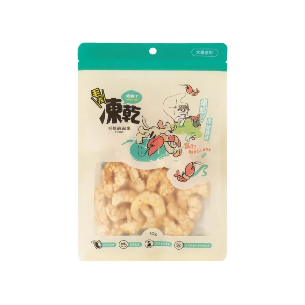 美味蝦蝦丁 商品圖2 毛孩站起來|毛孩凍乾-美味蝦蝦丁